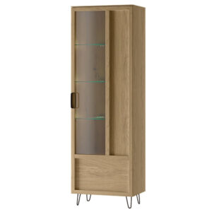 Szynaka Vitrína Limbo 11 65 cm z masivu s LED osvětlením dub Artisan