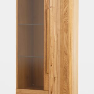 Szynaka Vitrína London 10 72 cm z masivu s LED osvětlením dub přírodní