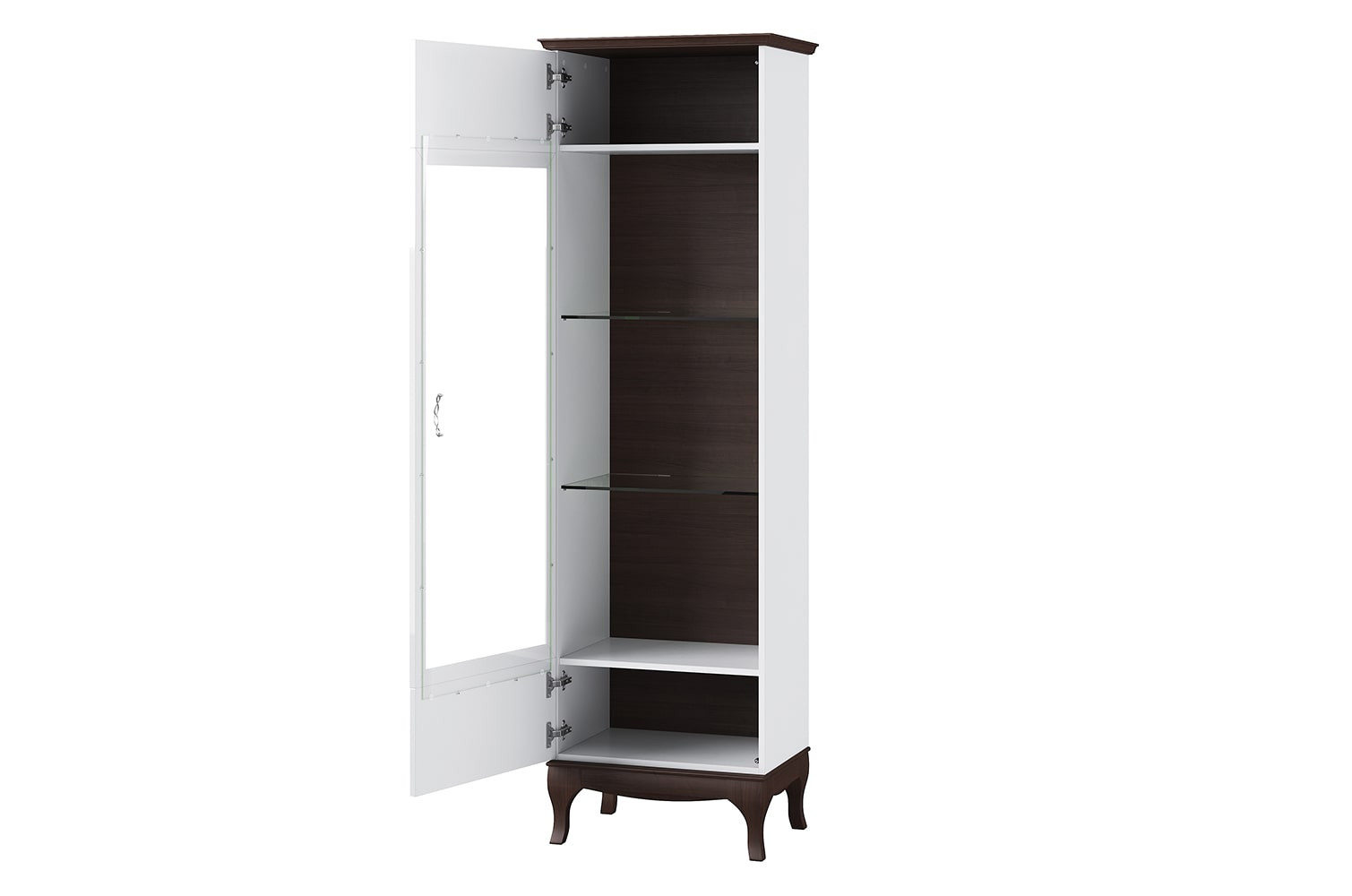 Szynaka Vitrína Massimo 10 62 cm levá bílá/mocca - Obrázek 2
