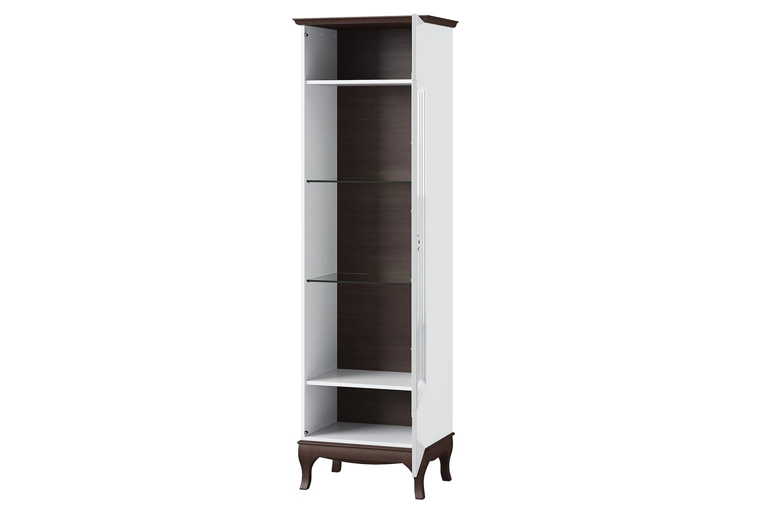 Szynaka Vitrína Massimo 11 62 cm pravá bílá/mocca - Obrázek 2