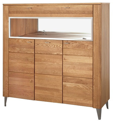 Szynaka Vitrína s barem Latina 48 z masivu 126 cm dub medový