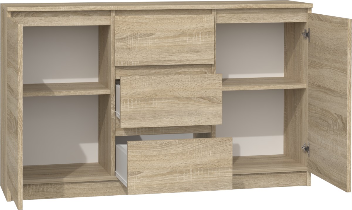 TP Living Komoda 2D3S Saloe světle hnědá - Obrázek 2