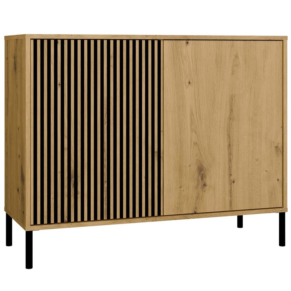 TP Living Komoda Kamaro 2D Slim 103 cm II dub Artisan/černá