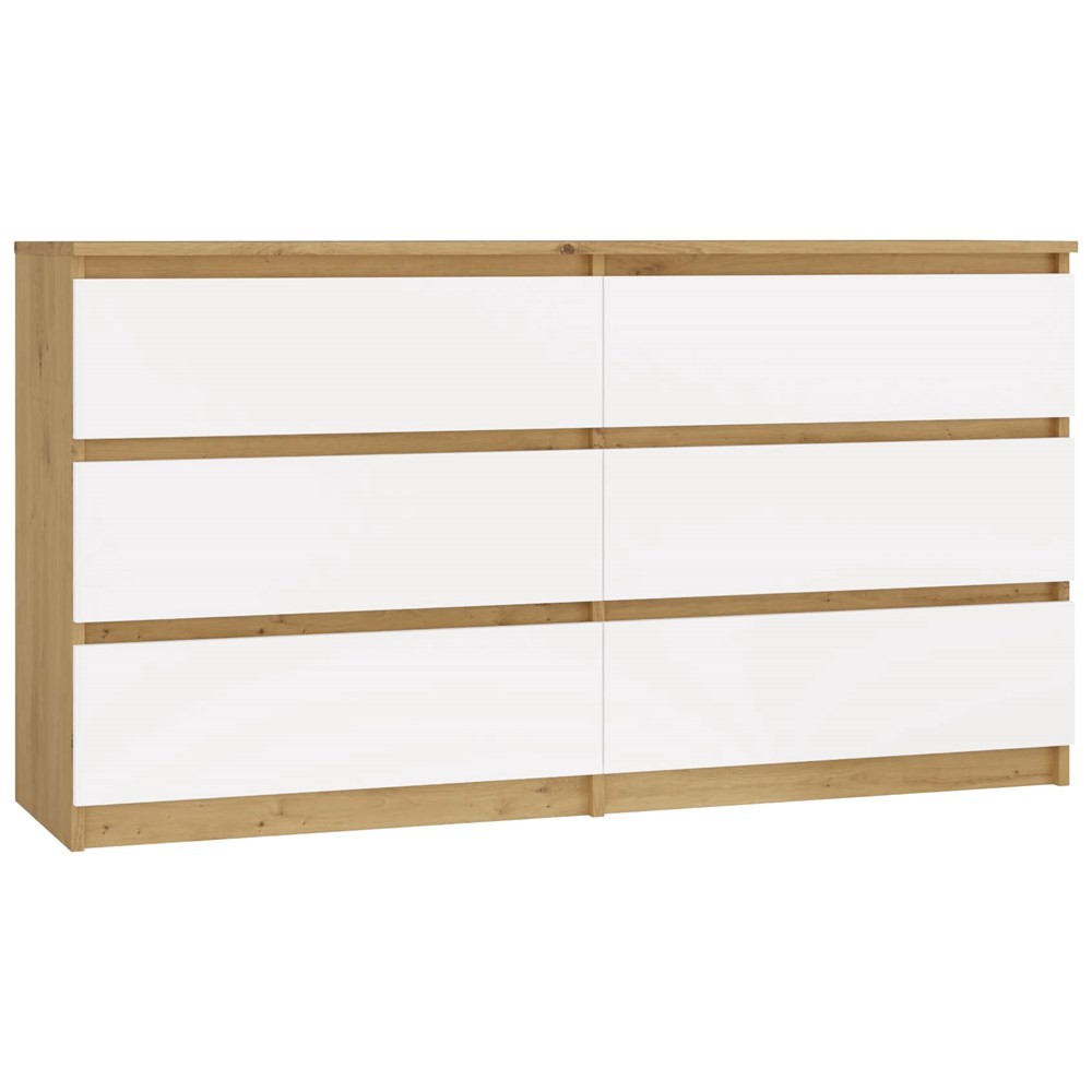 TP Living Komoda MALWA M6 140 dub artisan/bílá