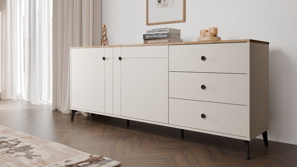 TP Living Komoda Point 183 cm dub Castello/kašmírová - Obrázek 2