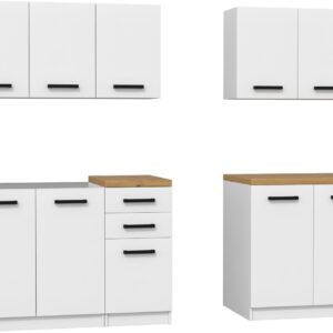 TP Living Kuchyňská linka MARINET bílá / dub artisan