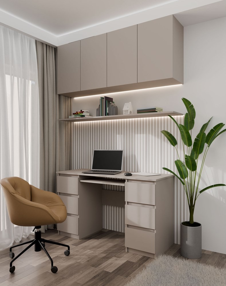 TP Living Psací stůl KUBA 130 cm caffe latté - Obrázek 2