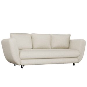 TP Living Třímístná rozkládací pohovka Saris 248 cm béžová/černá