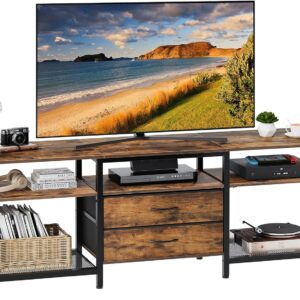 TV stolek Vasagle Nareon 160 cm hnědý/černý
