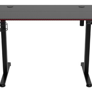 TZB Výškově nastavitelný elektrický herní stůl SHADOW GAMER 2.0 LED RGB 120 cm černý