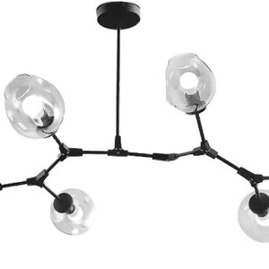 TooLight Visací stropní svítidlo Kule 7 Ramion APP505-7C černé