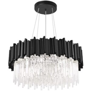 TooLight Závěsný křišťálový lustr APP1481-1C černý