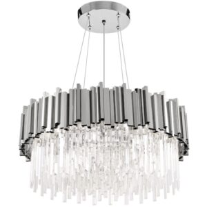 TooLight Závěsný křišťálový lustr APP1481-1C stříbrný