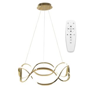 Toolight Moderní stropní svítidlo LED + dálkové ovládání APP800-CP Twist Gold
