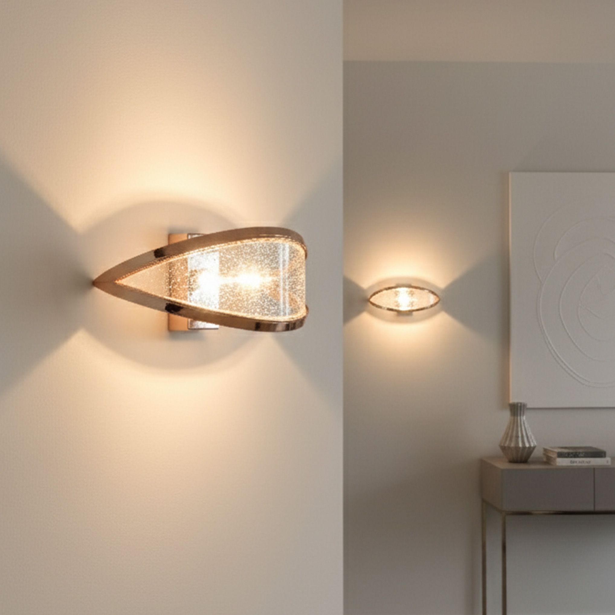 Toolight Nástěnné moderní LED osvětlení G137-W růžová zlatá - Obrázek 2