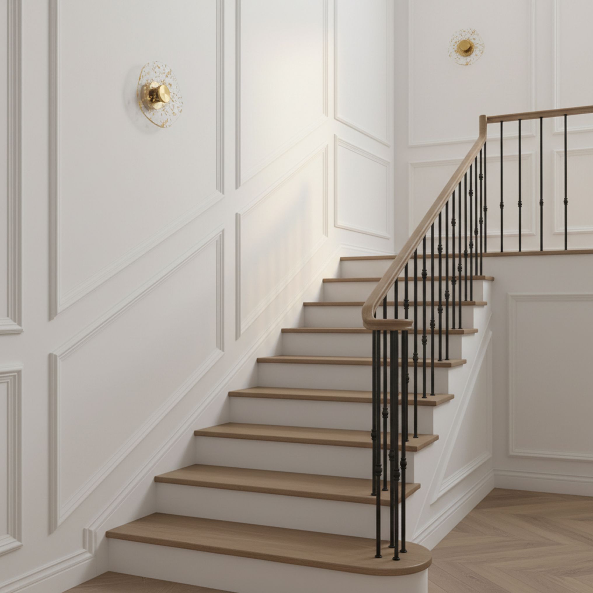 Toolight Nástěnné svítidlo LED APP1794-W Brush Gold - Obrázek 2