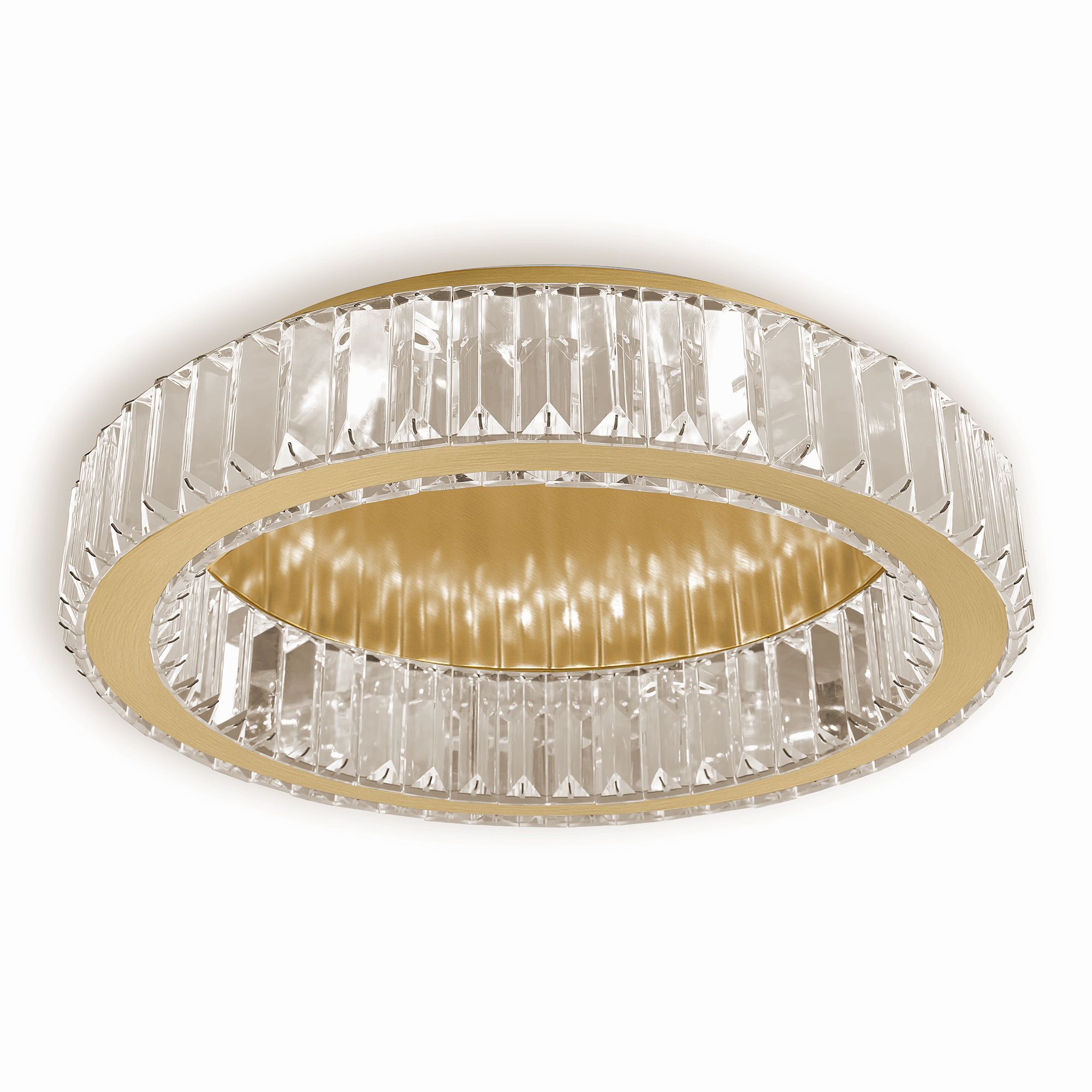 Toolight Stropní LED osvětlení Crystal Modern A4 APP1722-C 50cm kartáčovaná zlatá