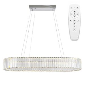 Toolight Závěsné designové osvětlení CRYSTAL LED + dálkové ovládání APP1547-CP Chrome