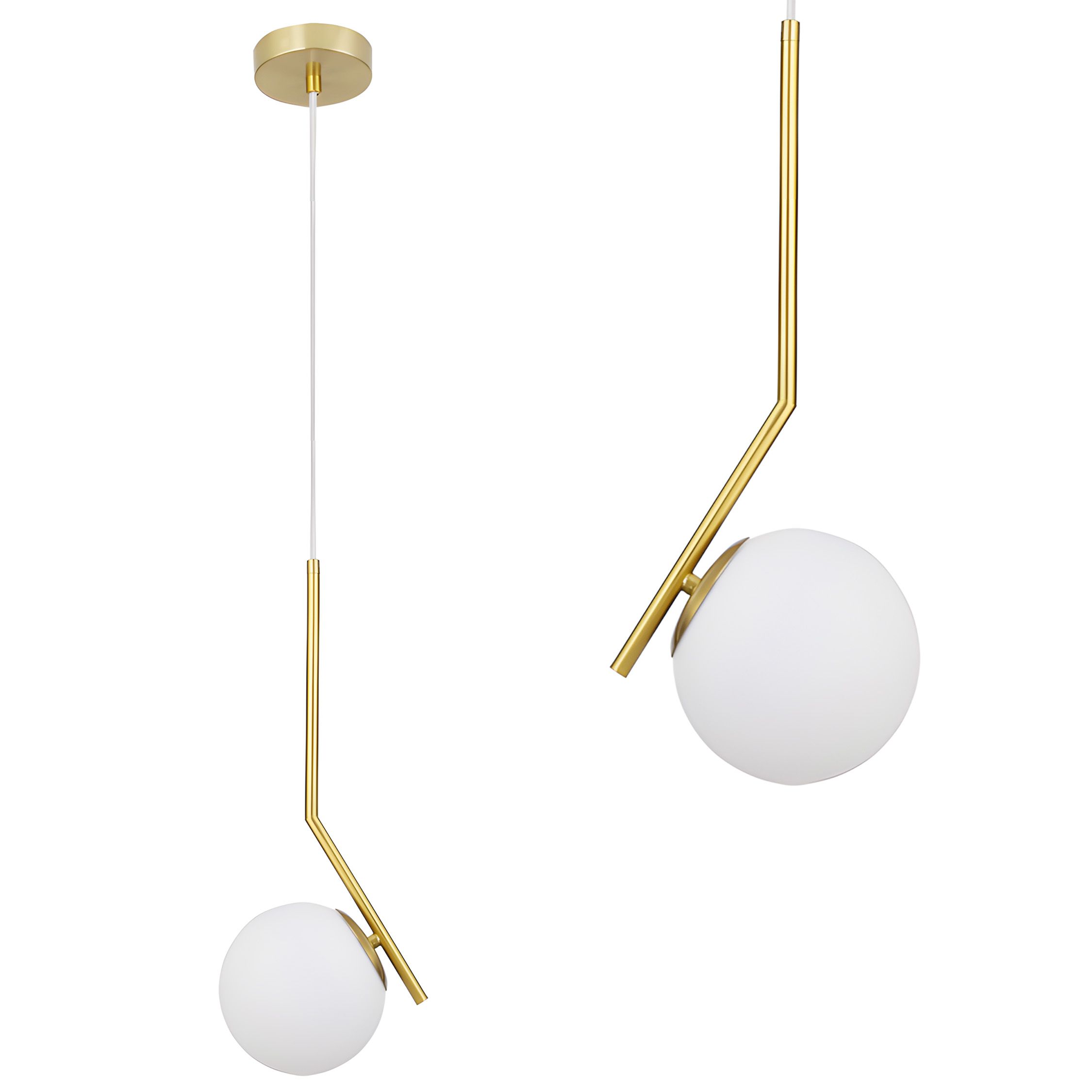 Toolight Závěsné osvětlení Modern D20 G106-1W zlaté