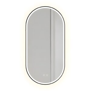 Tutumi Oválné zrcadlo 50x100 cm s vyhříváním a regulovatelným LED osvětlením HOM-02505