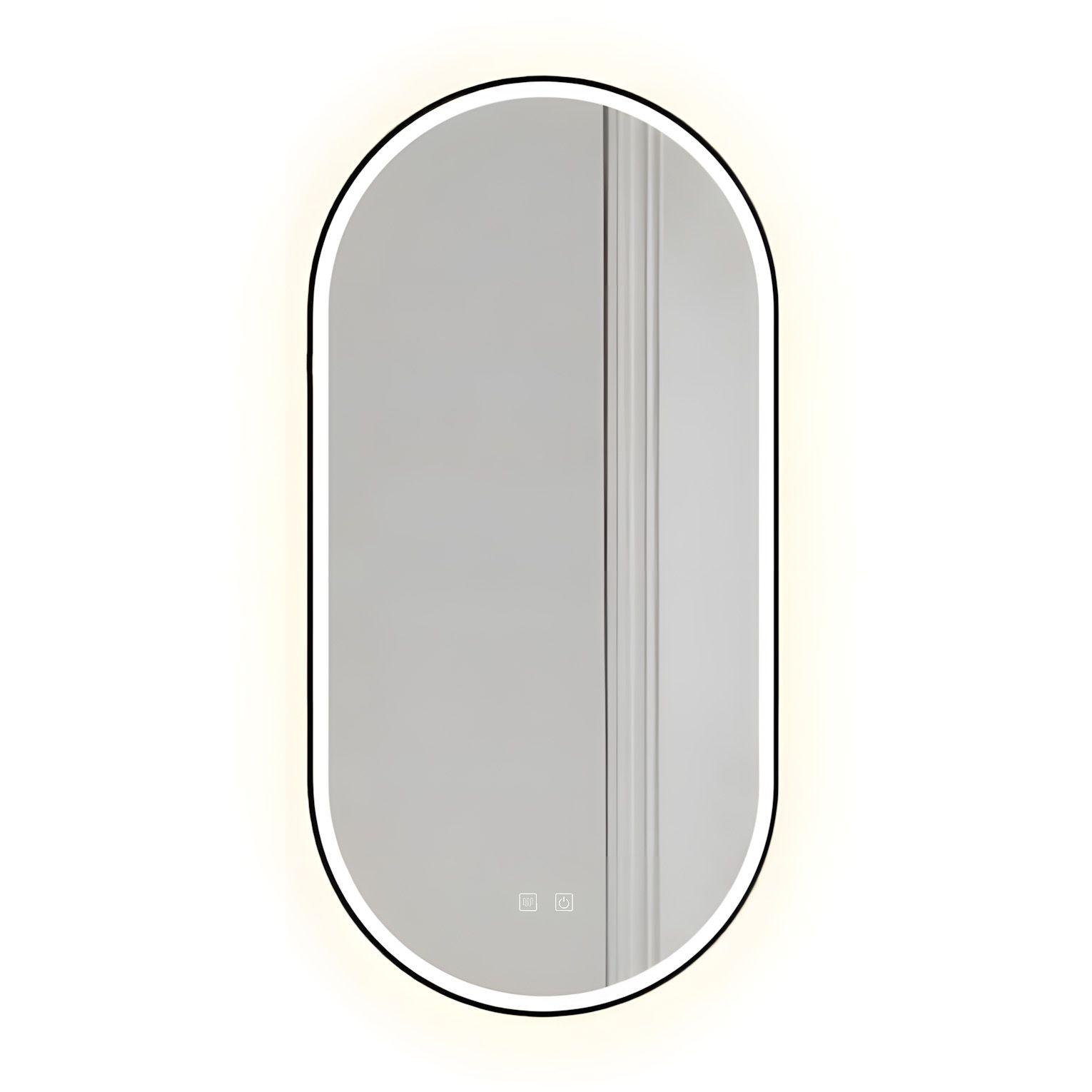 Tutumi Oválné zrcadlo 50x100 cm s vyhříváním a regulovatelným LED osvětlením HOM-02505