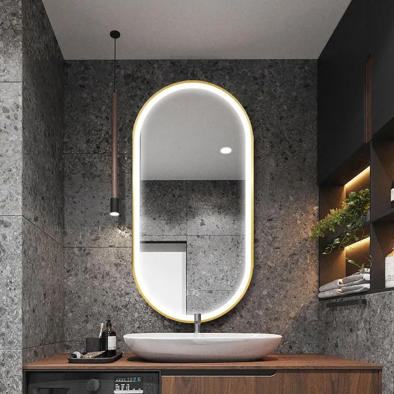 Tutumi Oválné zrcadlo 50x100 cm s vyhříváním a regulovatelným LED osvětlením HOM-02506 - Obrázek 2
