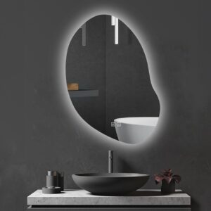 Tutumi Zrcadlo 80x60 cm s vyhříváním a regulovatelným LED osvětlením HOM-05504