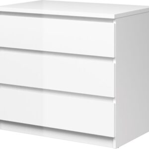 Tvilum Komoda Simplicitous III bílá lesk