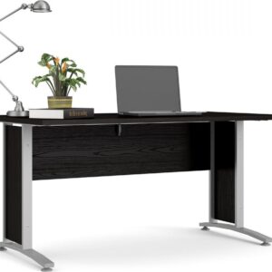 Tvilum Psací stůl Officer 80400/71 150 cm černý/stříbrný