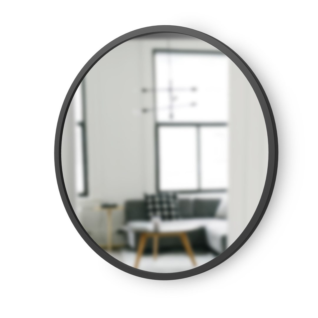Umbra Kulaté nástěnné zrcadlo HUB 61 cm černé - Obrázek 2