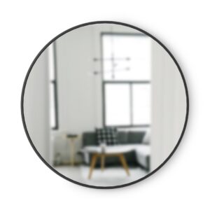 Umbra Kulaté nástěnné zrcadlo HUB 91 cm černé