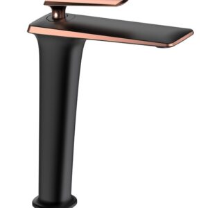 Umyvadlová baterie vysoká MEXEN PURUS černá/rose gold