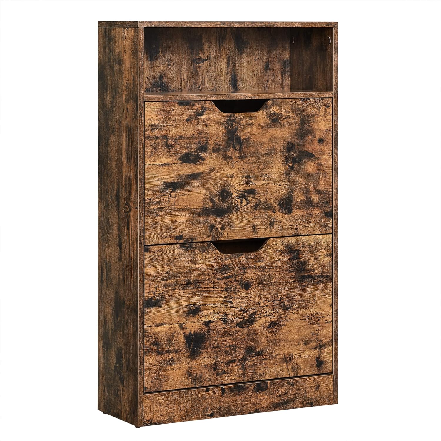 VASAGLE Vyklápěcí botník 60x24x102cm hnědý