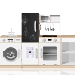 Velká dřevěná kuchyně Ecotoys Laia bílá