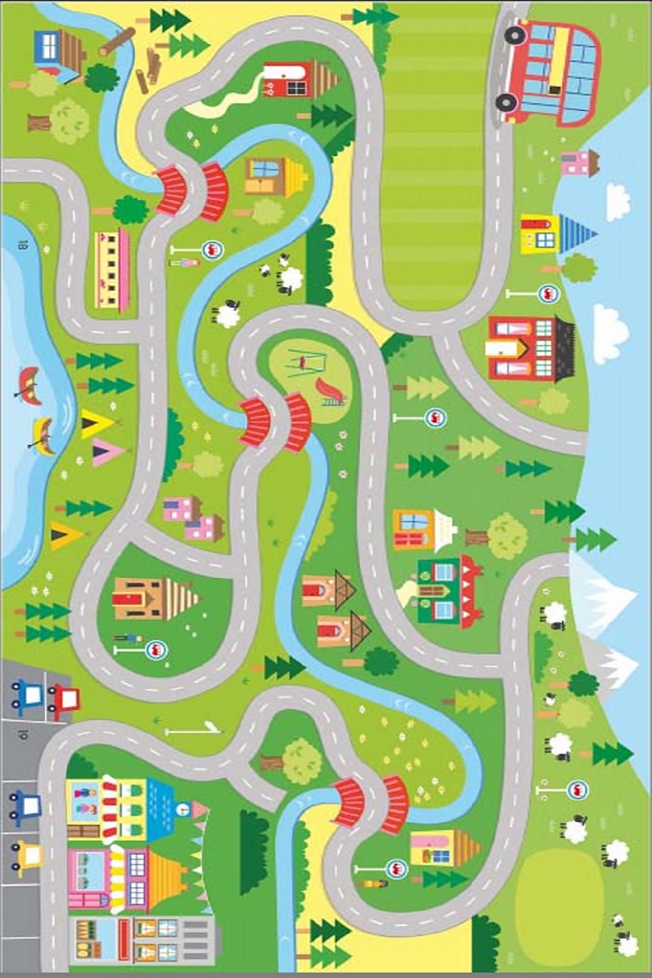 ASIR Koberec 180 x 280 MĚSTO více barev - Obrázek 2