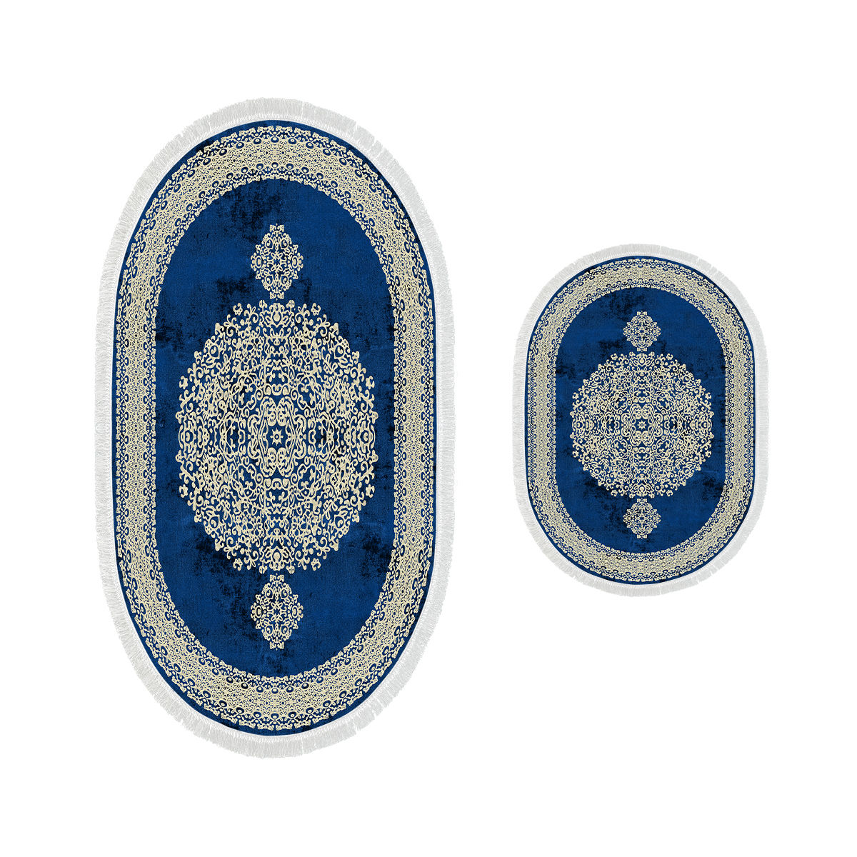 ASIR Koupelnová předložka 410602 modrý ornament 2 ks - Obrázek 2