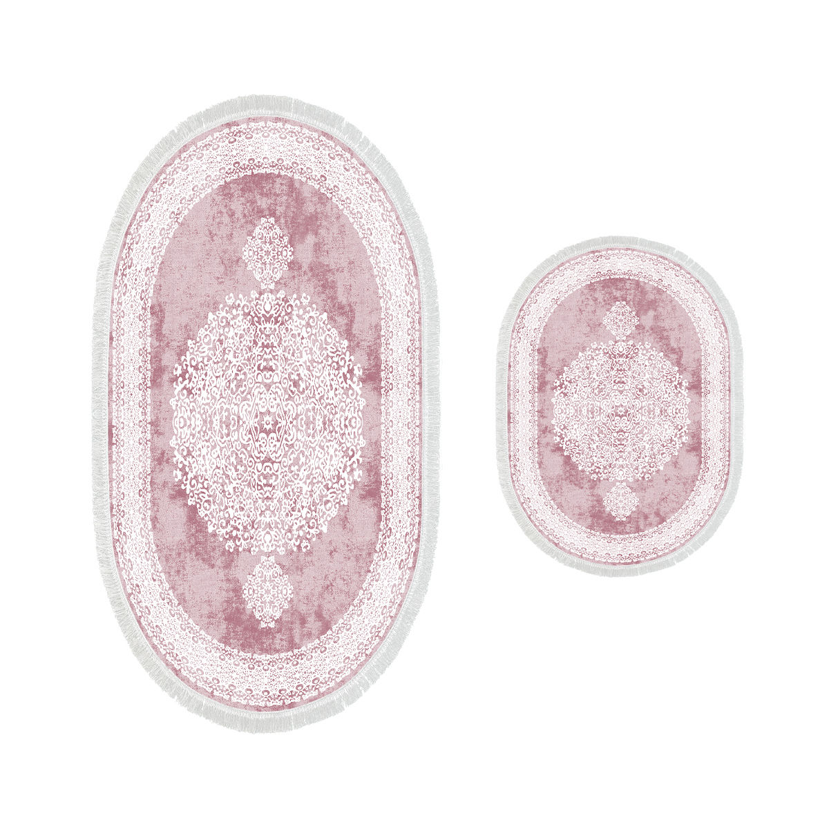 ASIR Koupelnová předložka 410602 růžový ornament 2 ks - Obrázek 2