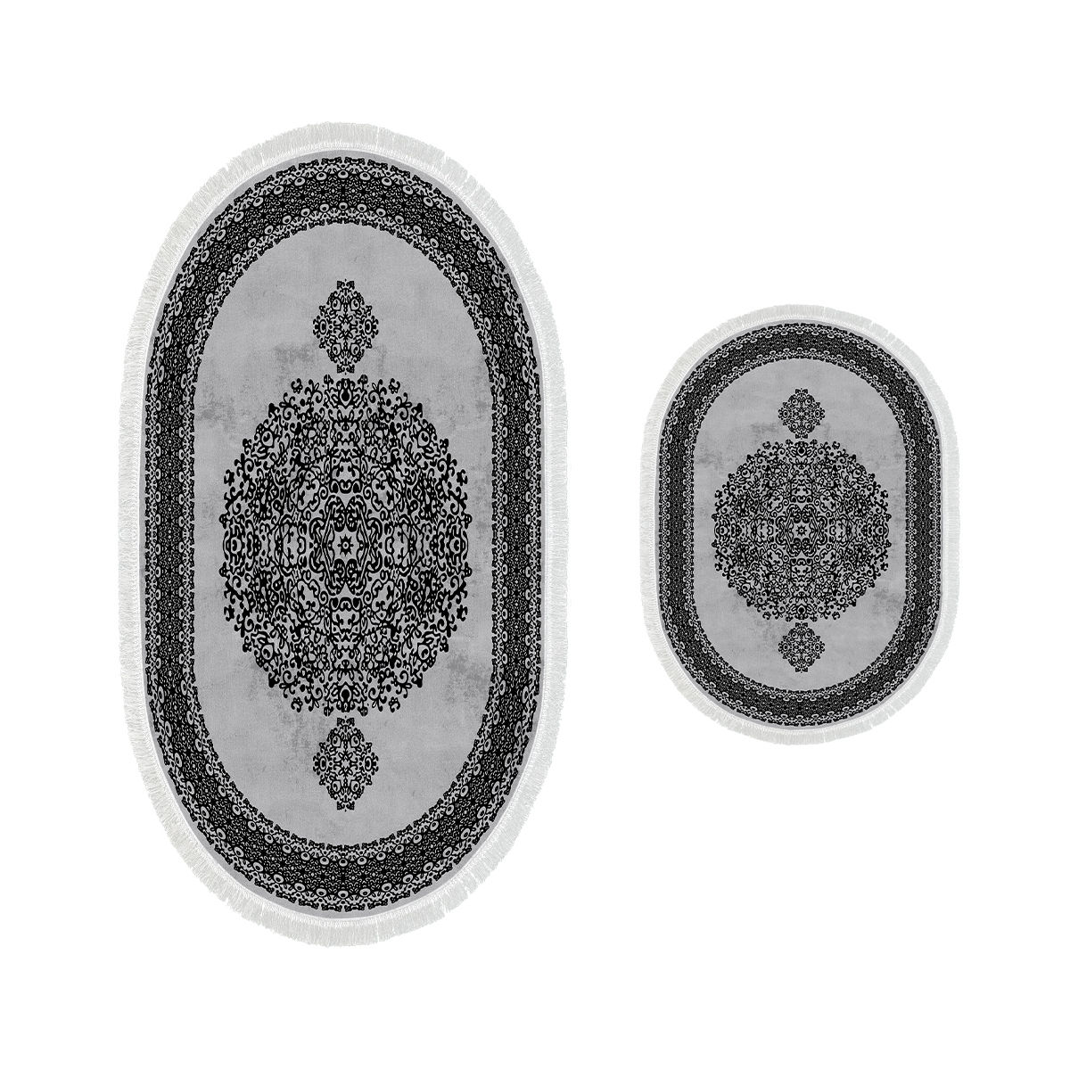 ASIR Koupelnová předložka 410602 šedý ornament 2 ks - Obrázek 2