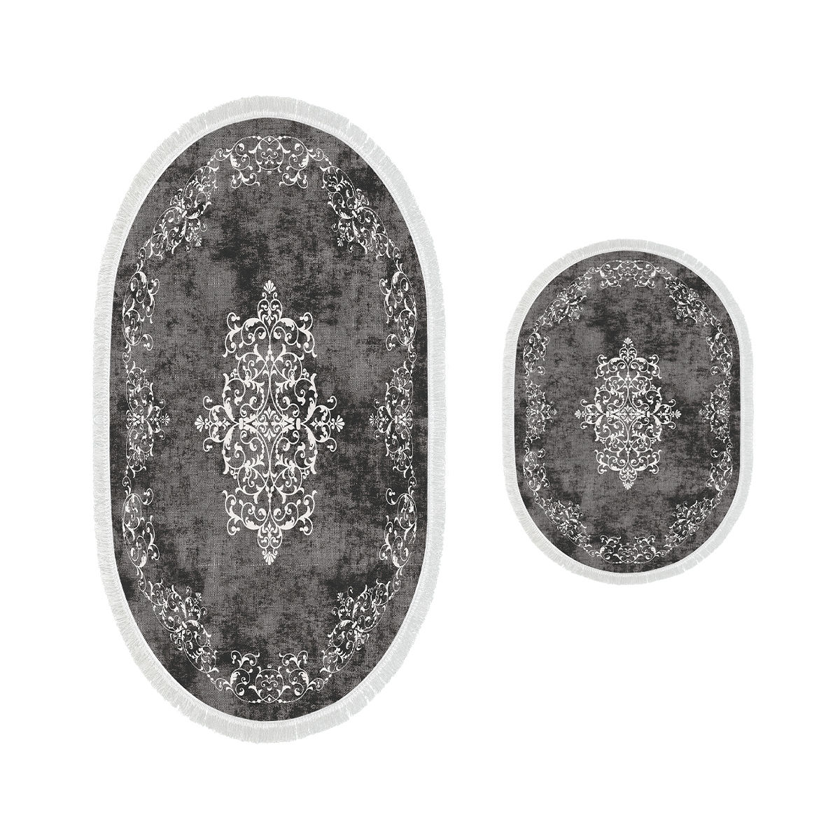 ASIR Koupelnová předložka 410616 šedý ornament 2 ks - Obrázek 2