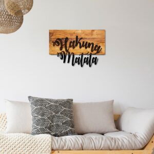 ASIR Nástěnná dekorace HAKUNA MATATA kov