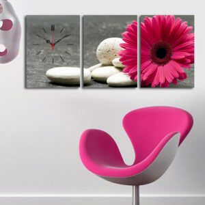 ASIR Nástěnné hodiny na plátně GERBERA 30 cm