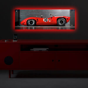 ASIR Nástěnný obraz s led osvetlěním AUTO 30 cm plátno