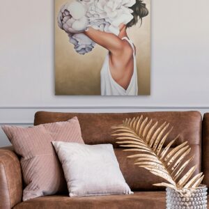 ASIR Obraz na plátně ŽENA V KVĚTINĚ 50 cm