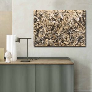 ASIR Obraz na plátně reprodukce PODZIMNÍ RYTMUS J. POLLOCK 70 cm