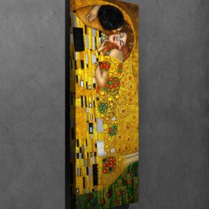 ASIR Obraz na plátně reprodukce POLIBEK G. KLIMT 80 cm