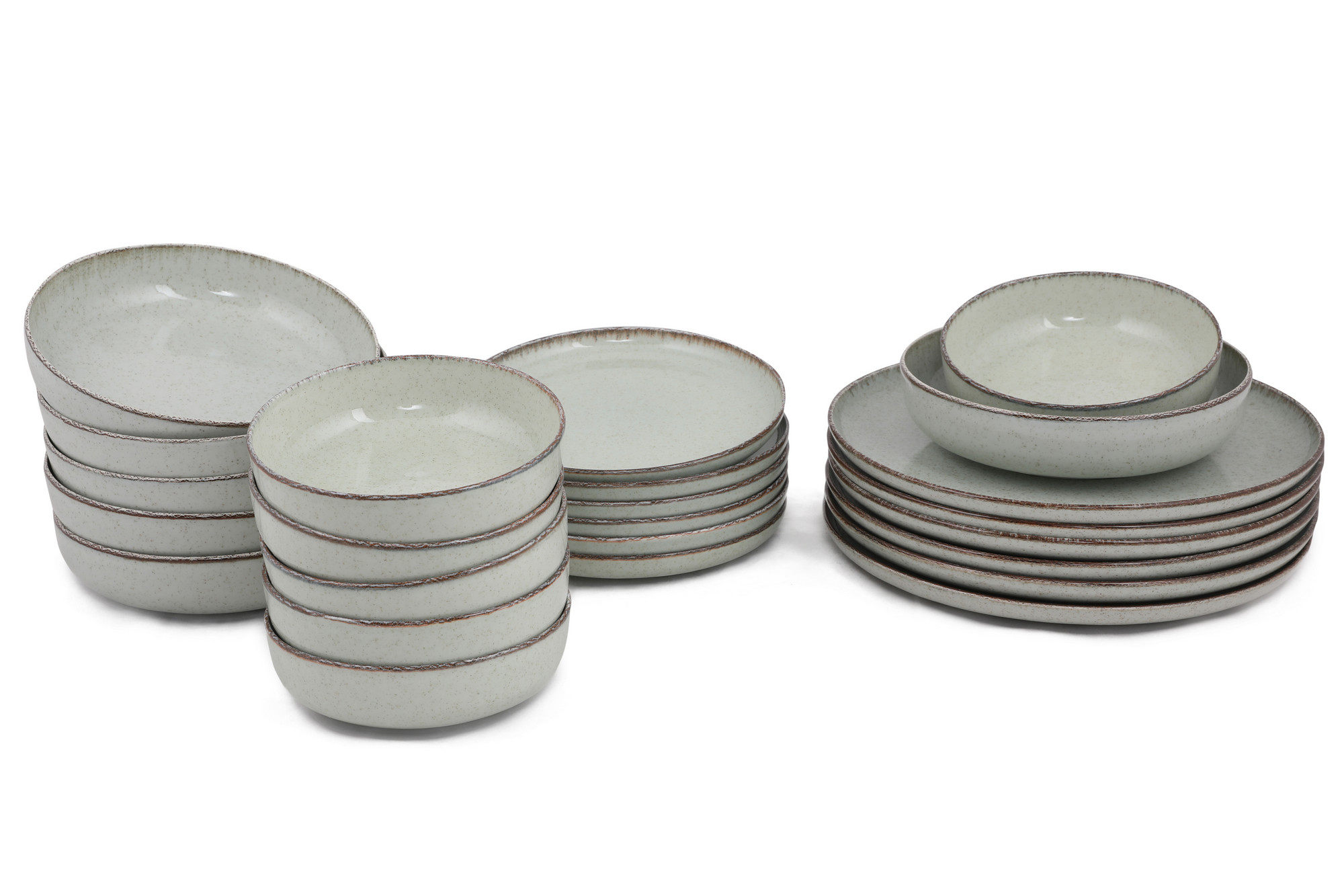 ASIR Porcelánová jídelní souprava 24 ks POPPY zelená - Obrázek 2