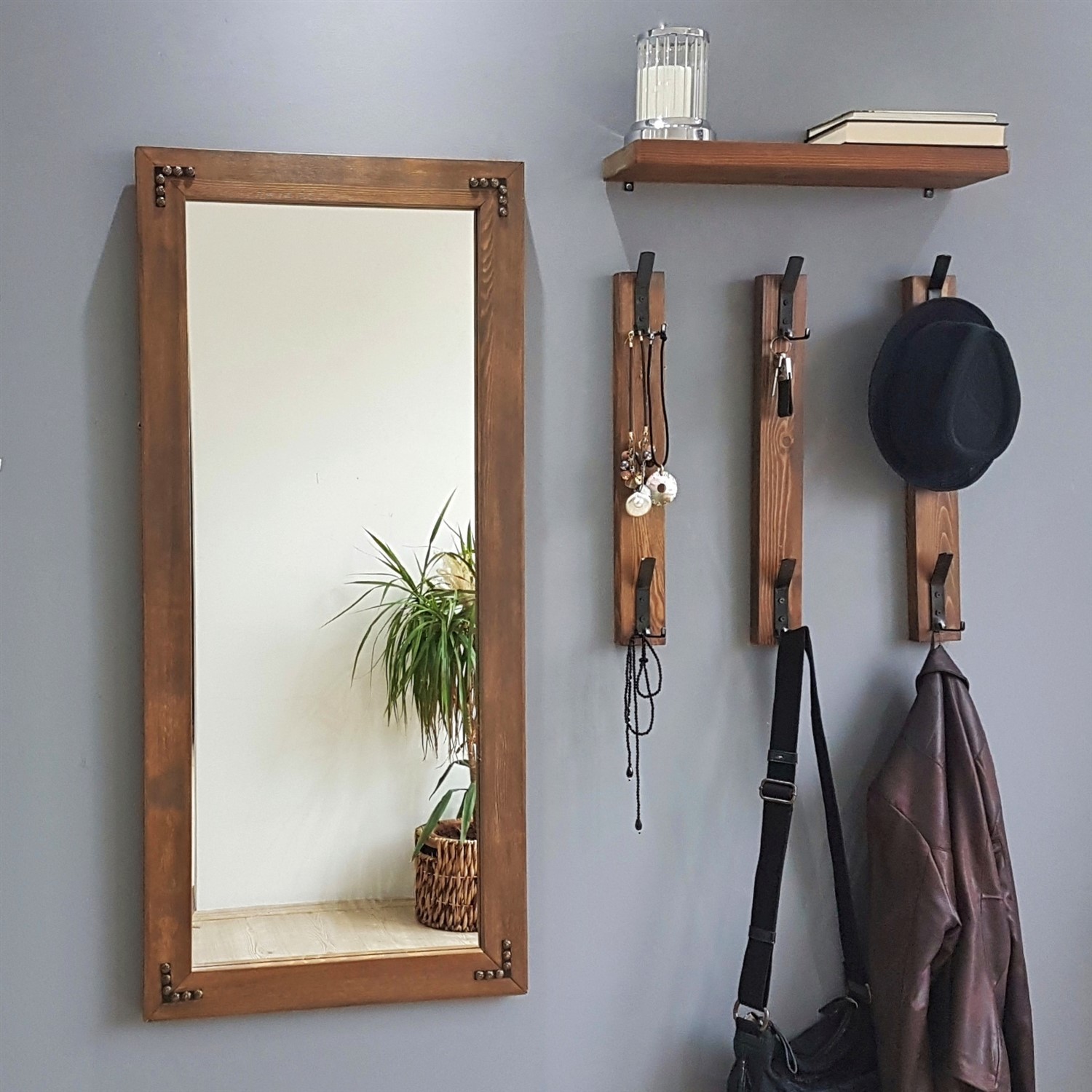 ASIR Předsíňová stěna PINE ořech - Obrázek 2