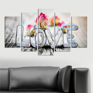 ASIR Sada obrazů LOVE 110 cm MDF