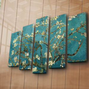 ASIR Sada obrazů na plátně reprodukce ALMOND BLOSSOM V. V. GOGH 105 cm