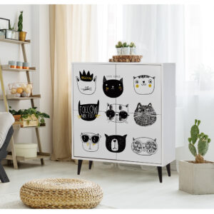 ASIR Skříňka CATS bílá